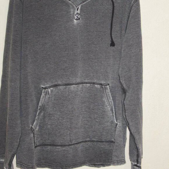 Lucky Brand Women's Draw-String Hoodie Distressed in Gray Size XXL - Picture 2 of 10